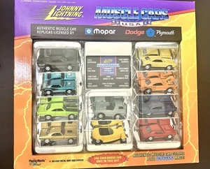Dodge Plymouth Mopar Cuda Muscle Car set by Johnny Lightning 1:64 10 cars NEW - Picture 1 of 5