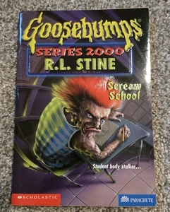 Goosebumps Series 2000 RL Stine book 15 Scream School Vintage YA 1st Edition - Imagen 1 de 8
