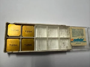 NEW     SECO CARBOLOY Carbide Inserts.      SEAN1504AFTN-M18.  T25M,  4 Pack - Picture 1 of 3