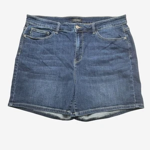 Judy Blue Jean Shorts 3XL (38” x 5”) High Rise Dark Wash Stretch 15221 - Picture 1 of 9