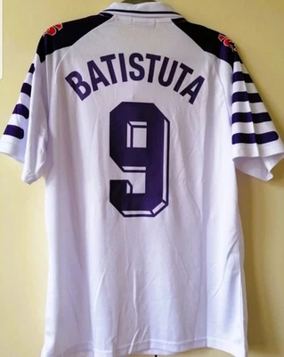 **Maglia FIORENTINA 1998-99 BATISTUTA 9 CALCIO CAMISETA JERSEY RUI COSTA MAILLOT - Immagine 1 di 4