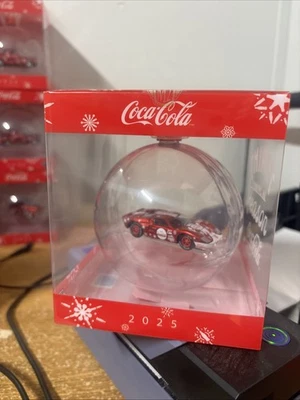 2025 M2 Machines Christmas Ornament - Coca-Cola 1966 Ford GT40 MKII - Fast Ship - Image 1 of 2