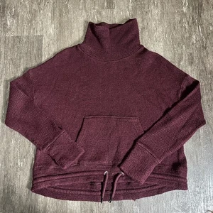 Sweaty Betty Womens Medium Purple Funnel Neck Pullover Cropped Sweatshirt - Picture 1 of 7
