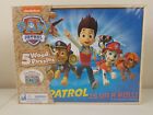 Paw Patrol 5 Wood Puzzles Storage Box Kid Educational Jigsaw Puzzle New 