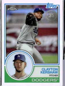 2018  Topps Chrome - 1983 Topps Refractor #83T-24 Clayton Kershaw (A) Dodgers