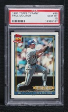 1991 Topps Factory Set Collector's Edition (Tiffany) Paul Molitor PSA 10 GEM MT