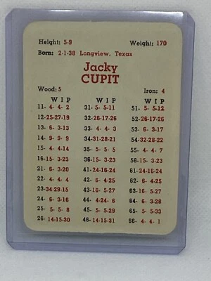 Juego de golf profesional APBA 1962 Jacky Cupit Foto 1 de 2