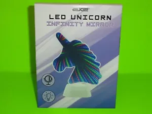 (1) Unicorn LED Infinity 2 Sided Mirror Night Light with Multi-Color Lights NEW - Picture 1 of 7