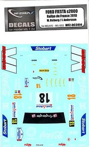 MF Zone Decals 1/24 FORD FIESTA S2000 Rally de France 2010 - Picture 1 of 1