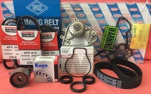97-01 Honda CR-V Complete Timing Belt + Water Pump Kit B20B4 B20Z2 - Picture 1 of 11