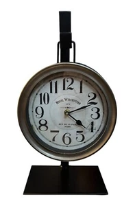 Hotel Westminster Metallic Brown Metal Hanging Table Clock - Picture 1 of 6