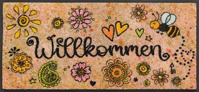 Fußmatte KLEEN-TEX wash + dry Design Bring Glück herein in 2 Größen lieferbar - Bild 1 von 4