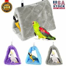 Parrot Hammock Hanging Bird Pet House Cage Toy Soft Fluffy Warm Bed Plush High