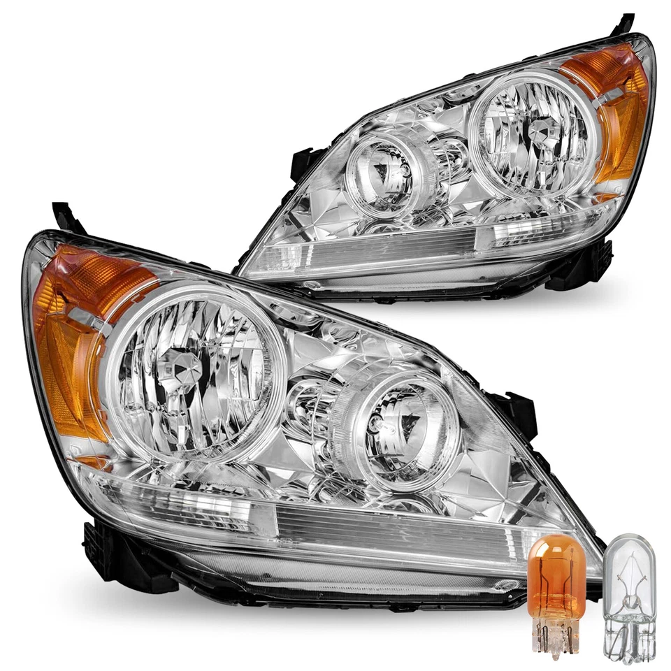 For 2005-2010 Honda Odyssey Amber Corner Headlights Assembly Pair 05-10 - Image 1 of 1