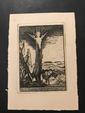 Martini. Ex libris incisione di Alberto Martini per Stanislao Fumagalli