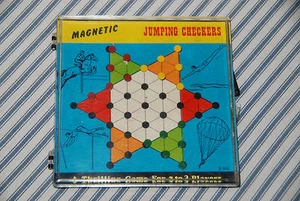Vintage Magnetic Jumping Checkers -- Cathay - Picture 1 of 4