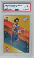 2022 Panini Father’s Day CADE CUNNINGHAM RC Gold #'d/10 PSA 8 Pop 1 Pistons