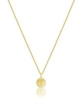 Mens Vitruvian Pendant Necklace - Gold