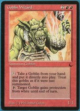 Goblin Wizard The Dark NM Red Rare MAGIC GATHERING CARD (ID# 199493) ABUGames