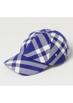 Gorra de béisbol BURBERRY azul y blanco a cuadros de nailon y lana talla mediana Daniel Lee nueva con etiquetas Foto 1 de 4