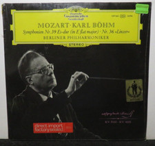 KARL BOHM MOZART SYMPHONIEN NR. 39 & 36 (NM) 139160  LP VINYL RECORD
