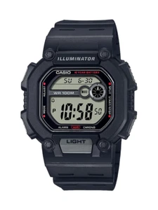 Casio Mens Watch W-737HX-1 Xtra Long Ban Dual Time Stopwatch Timer Alarm WR100M - Picture 1 of 2