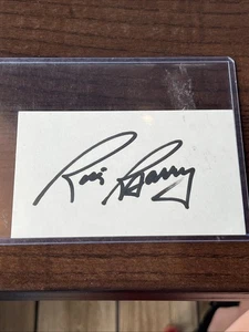 Rick Barry Autographed Index Card - Picture 1 of 2