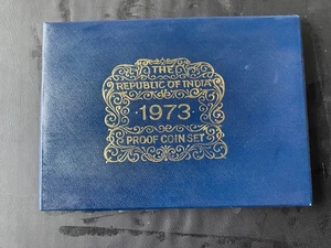 REPUBLIC OF INDIA | 1973 | 10 coin PROOF SET with certificate - Picture 1 of 3