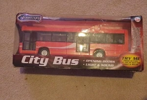 Teamsters City Bus Boxed.Opening Doors Lights And Sounds - Picture 1 of 2