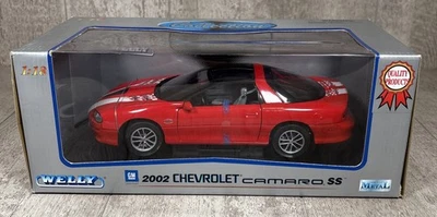 Chevrolet Camaro SS 2002 1/18 coche modelo fundido a presión rojo con caja Foto 1 de 4