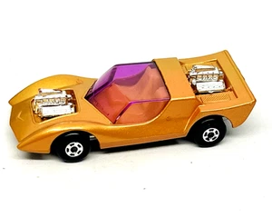Matchbox Superfast 4 Gruesome Twosome, oro pálido, interior amarillo más raro, ¡como nuevo! - Imagen 1 de 3
