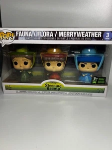 Funko Pop! Disney - Malefica - Fauna/Flora/Merryweather (Emerald City Comic Co - Foto 1 di 6