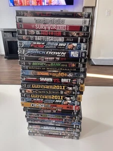 BULK LOT 27 BRAND NEW SEALED Wrestling DVDS - WWE WWF Wrestlemania The Rock - Foto 1 di 7