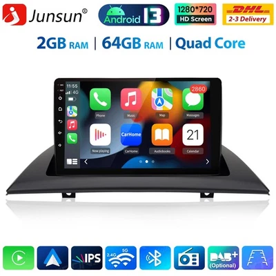 Für BMW X3 E83 Carplay Android 13 Autoradio GPS Navi BT WIFI DAB+ SWC DSP 2+64GB - Bild 1 von 4