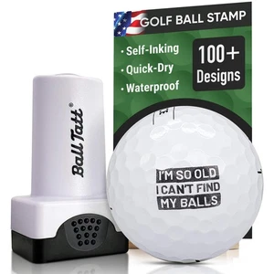 Ball Tatt - Marcador de sello de pelota de golf de secado rápido autoentintado estampado de bolas (encontrar pelota - Imagen 1 de 8