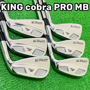 KING Cobra PRO MB FORGED Irons #5-9,Pw(6Clubs)/Dynamic Gold/Flex:Stiff - Picture 1 of 9