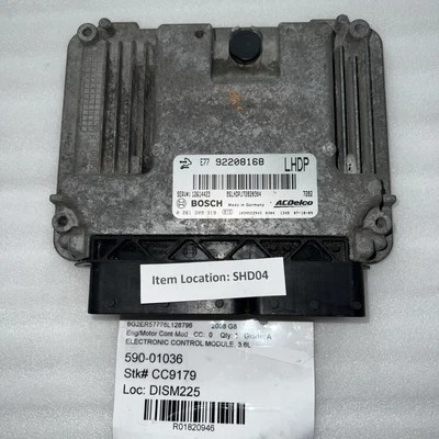2008-2009 Pontiac G8 3.6L Electronic Engine Control Module Ecu Ecm 92208168 - Image 1 of 4