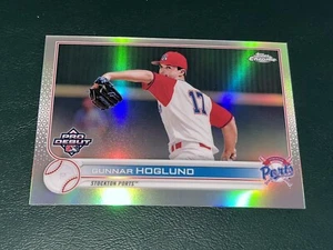 2022 Topps Chrome Pro Debut Gunnar Hoglund REFRACTOR /99 - Picture 1 of 2
