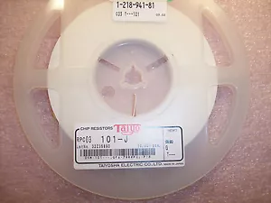 CANTIDAD (10.000) 100 Ohm 1/16W 5% 0402 SMD CHIP RESISTENCIAS RPC03-101J TAIYOSHA - Imagen 1 de 1