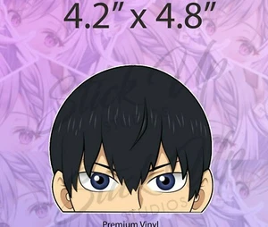Haikyuu!! Calcomanía de vinilo pegatina para automóvil con parachoques para computadora portátil automóvil Kageyama Tobio Peeker - Imagen 1 de 1