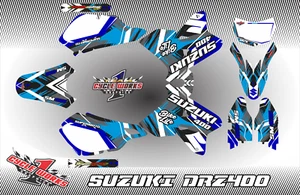 Plag3 Graphics Kit fits Suzuki DRZ400SM Drz400s drz400 Supermoto DRZ 400 - Picture 1 of 1