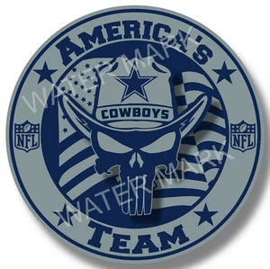 Dallas Cowboys America's Team Sticker, Vinyl Decal Truck Car window USA - Picture 1 of 2