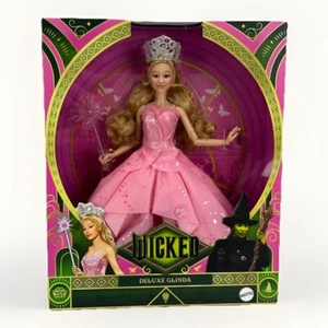 Muñeca de moda Wicked Movie Glinda Deluxe 11" URL ERROR DE IMPRESIÓN Mattel EN MANO eliminada - Imagen 1 de 15