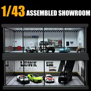 1/43 Diorama Car Garage Showroom Model Lighting City Parking Lot Display Model - Picture 1 of 51