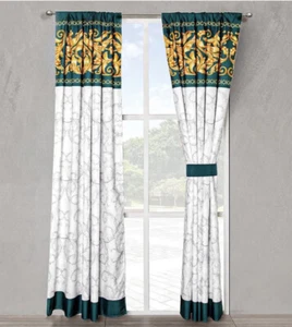 Reyna -NEW 4 Piece Bedroom Curtain Set by Intima Hogar Multicolor 51”x 87” - Picture 1 of 2