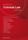 Peter Robinson An Emerald Guide To Criminal Law (Poche)