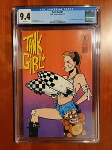 Tank Girl #1 CGC 9.4 Vol. 1 Includes Trading cards. Rare NM....hot 🔑!!!!