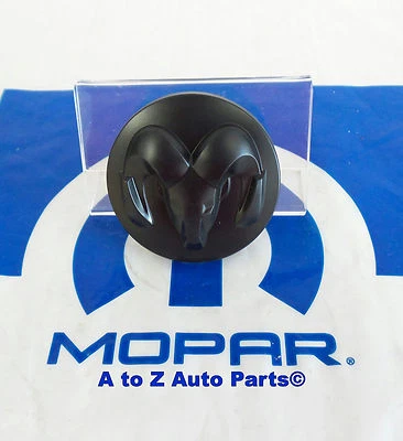 NEW 2009-2018 Dodge Ram 1500 20 INCH Wheel MATTE BLACK Center Cap,OEM Mopar - Image 1 of 2