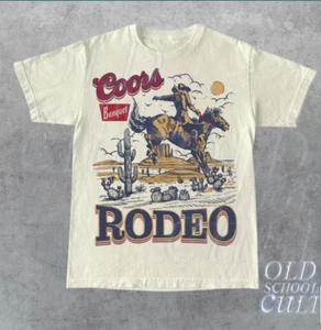 Coors Rodeo 90s Cowboy T-SHIRT Mother Day Gift All Over Print Best Price Us Size - Picture 1 of 3