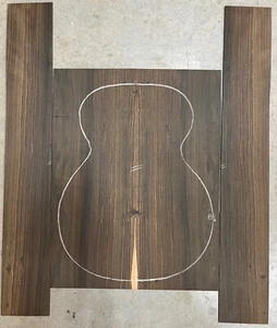 Malaysian Blackwood 000 Acoustic guitar back and side Set, great color 12722-2 - Picture 1 of 3